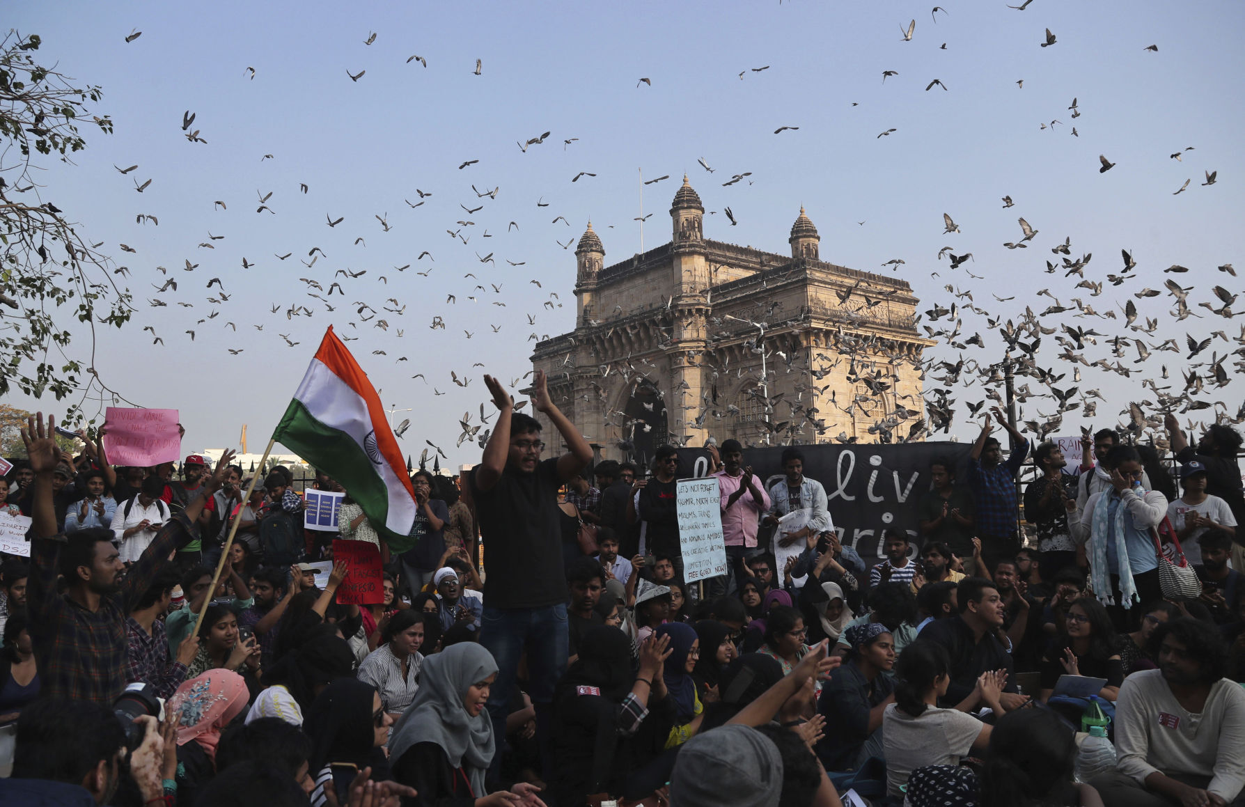 APTOPIX India University Violence